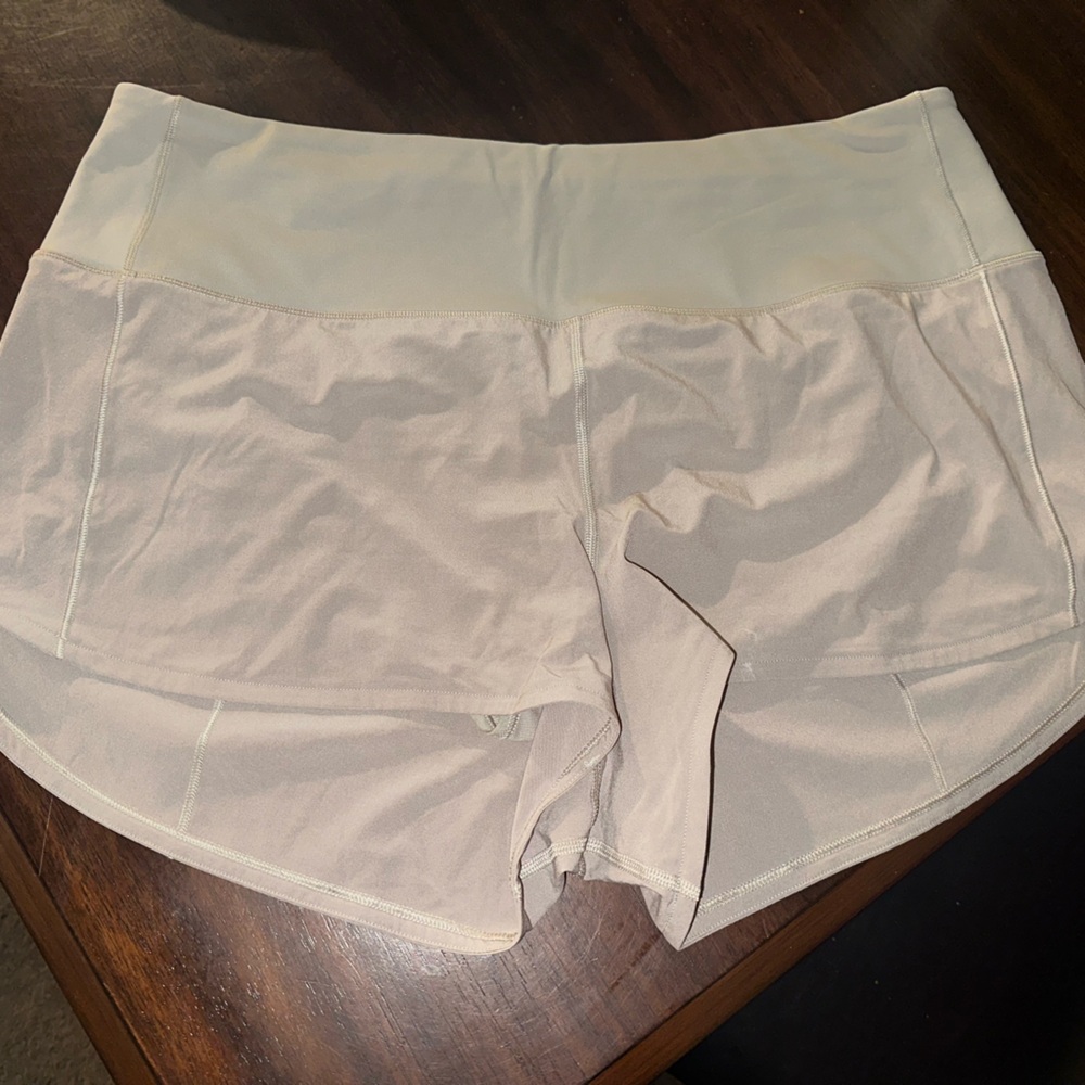 Tan Lululemon High rise Speedups